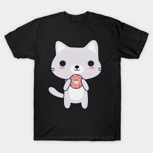 Cute Donut Cat T-Shirt T-Shirt